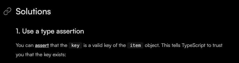 Screenshot of Astro heading with hover link icon