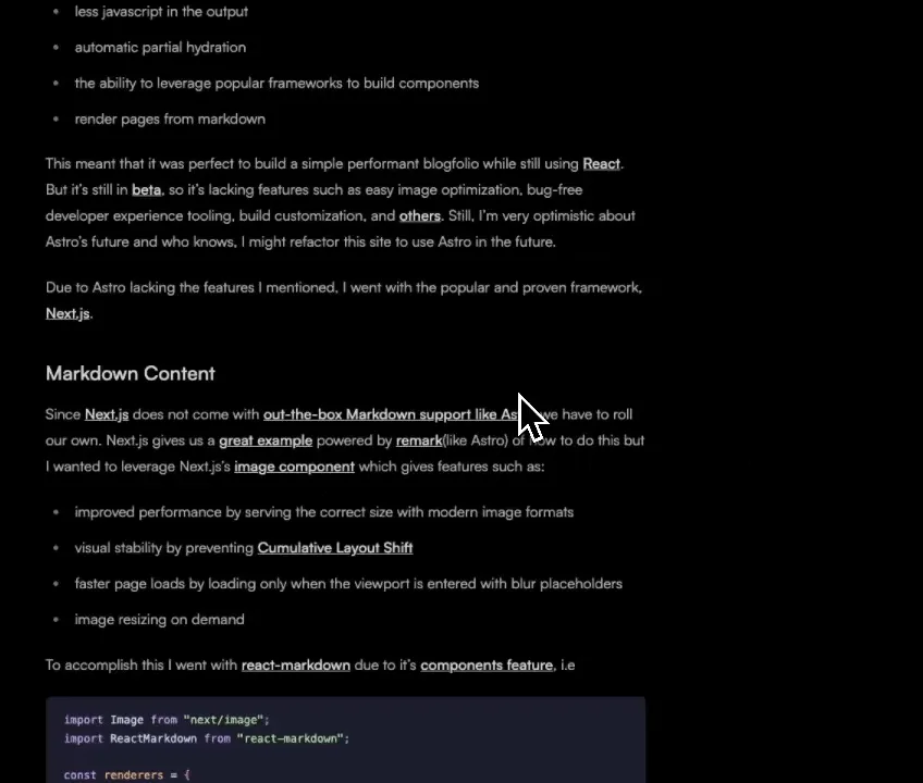 Gif of Astro heading with hover link icon